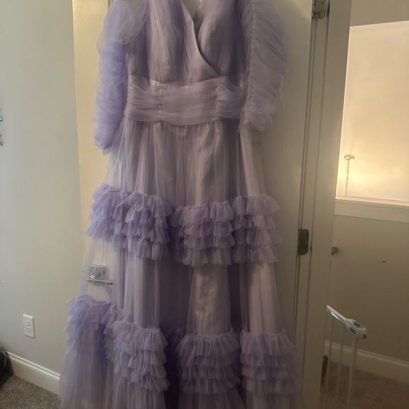 Lavender Ruffled Dress - Picture 11 of 11